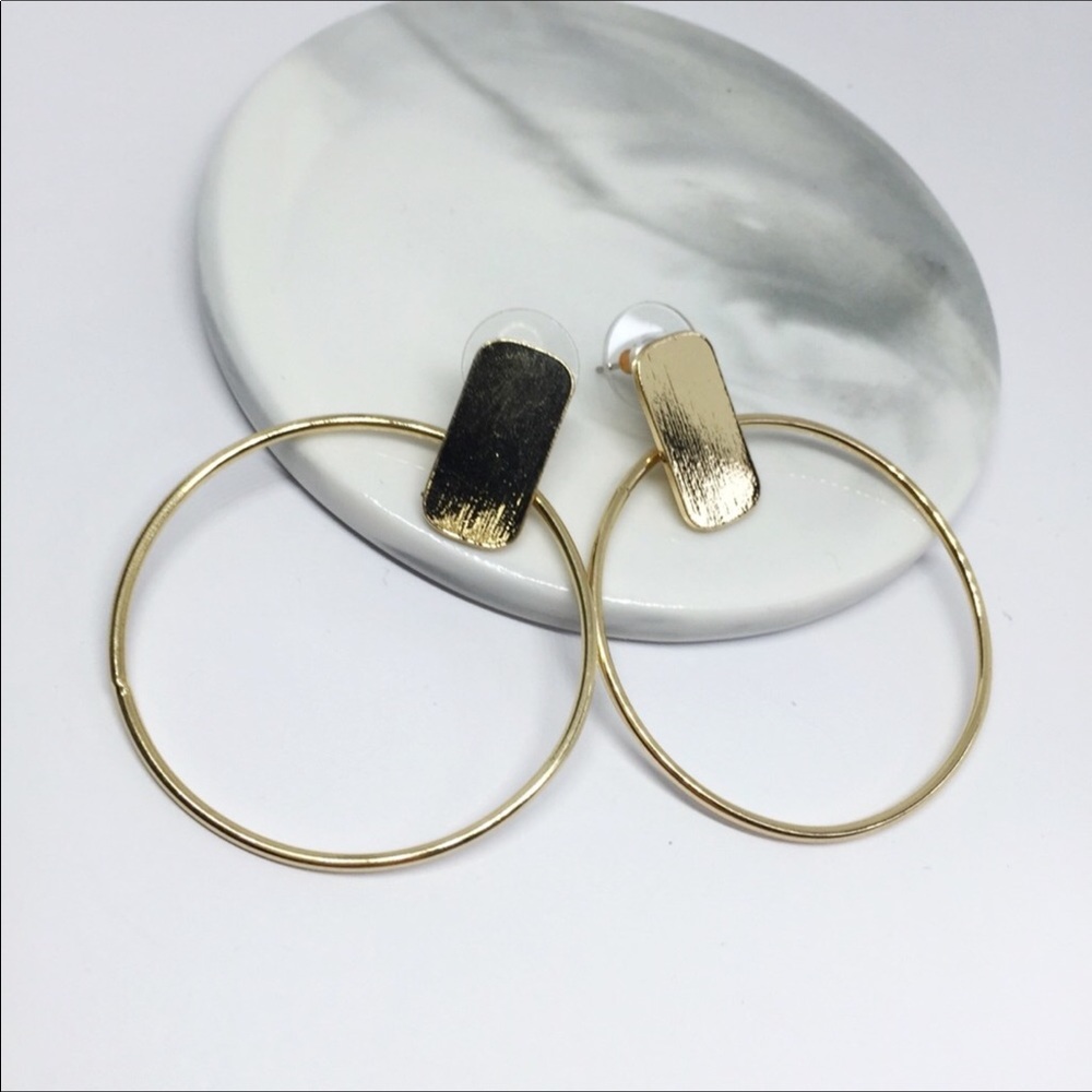 Anthropologie Golden Drop Earrings